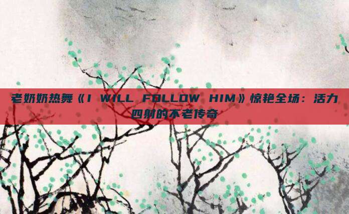 老奶奶热舞《I WILL FOLLOW HIM》惊艳全场：活力四射的不老传奇